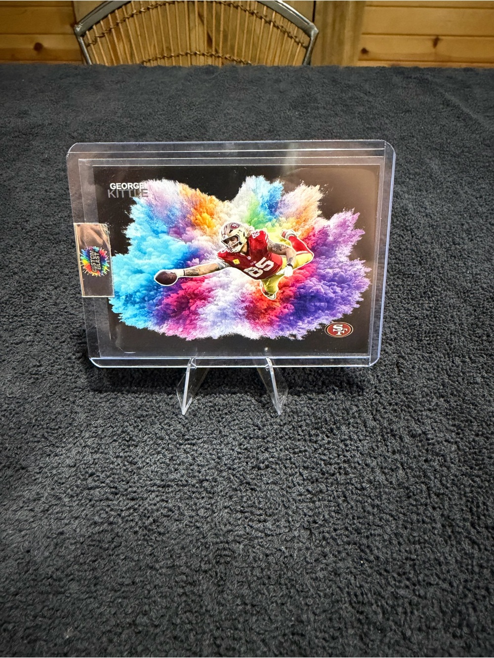 George Kittle Custom Color Blast Card